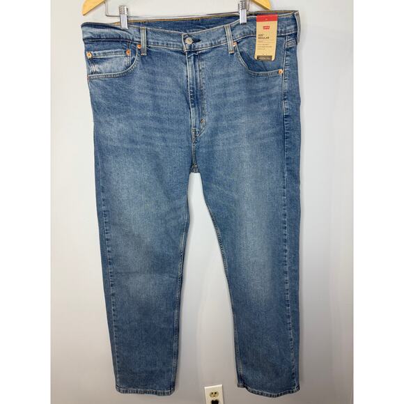 Levis 505 Mens Jeans Regular Fit Straight Leg 40X32 New - Picture 1 of 9